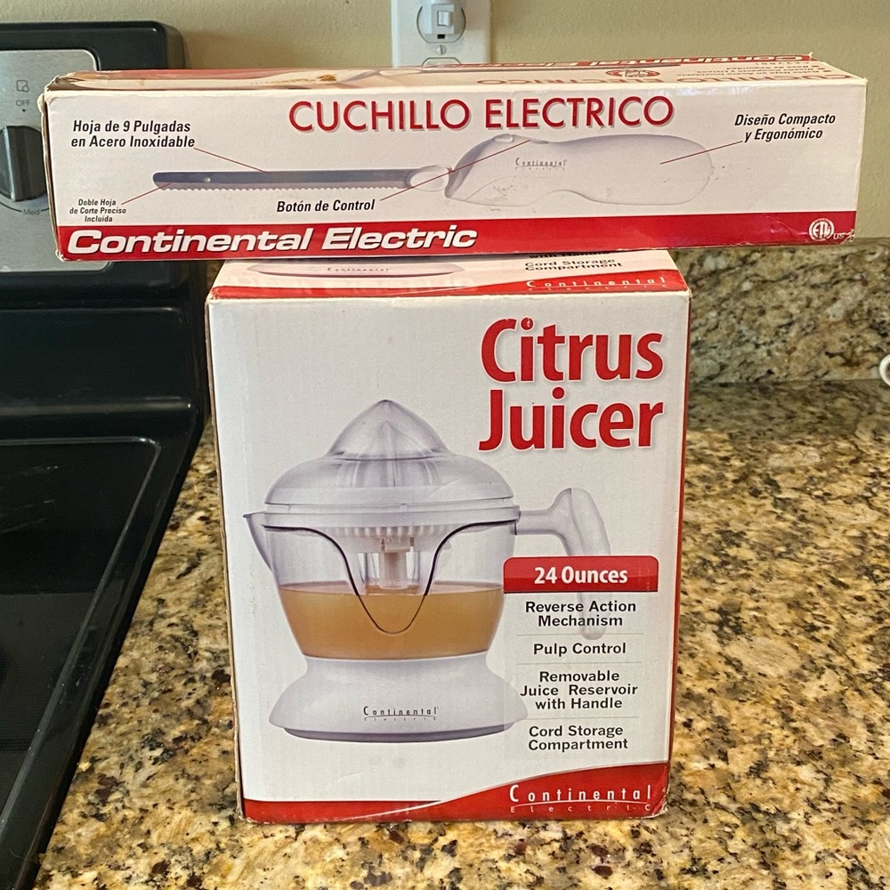 Citrus Juice and Electric Knife